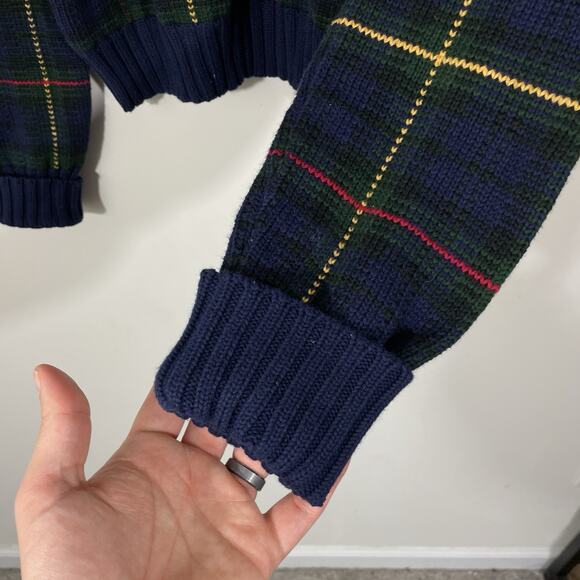Vintage Polo Ralph Lauren Tartan Plaid Sweater Men’s Size Large Multicolor - Picture 4 of 5